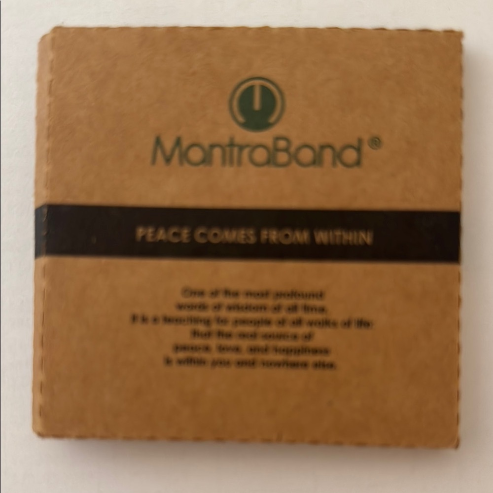 MantraBand Brown and Black Inspirational Packaging - Matte Black